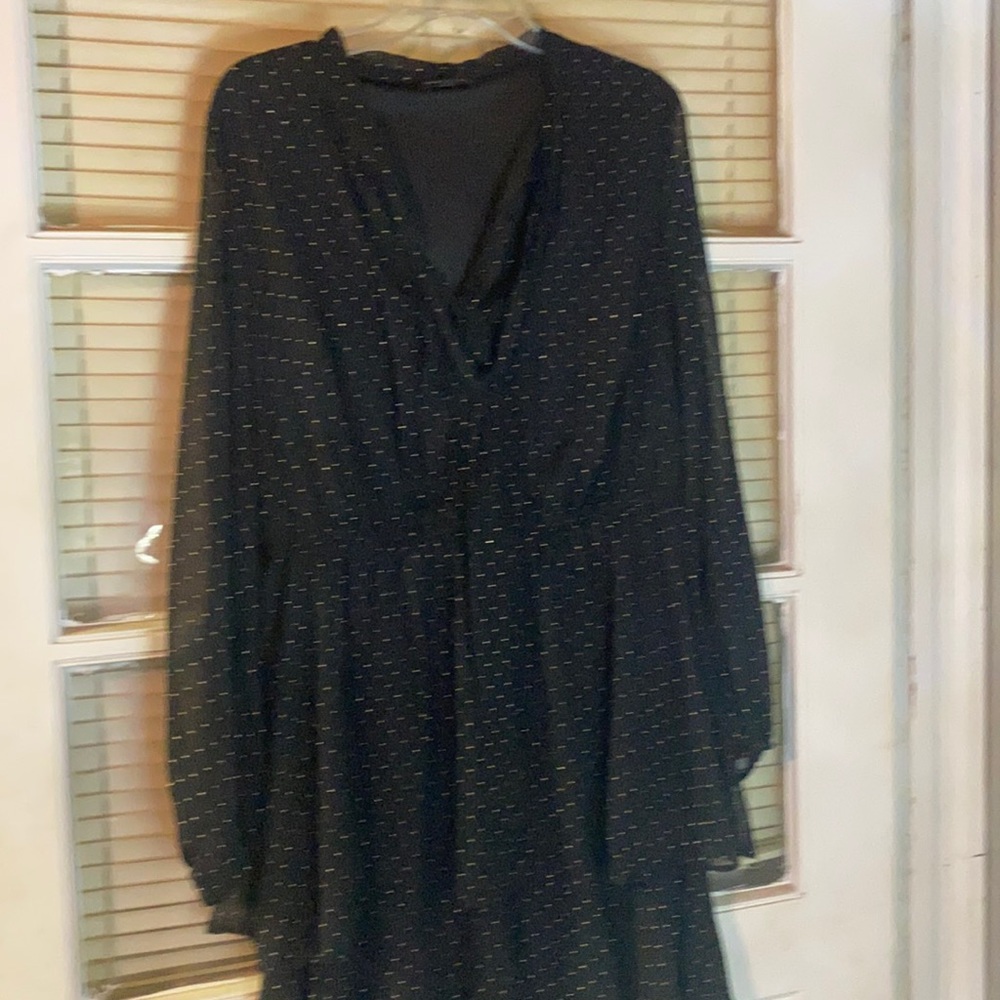 Lane Bryant SZ 16 -Poly Cotton Soft- Bling Dress!
